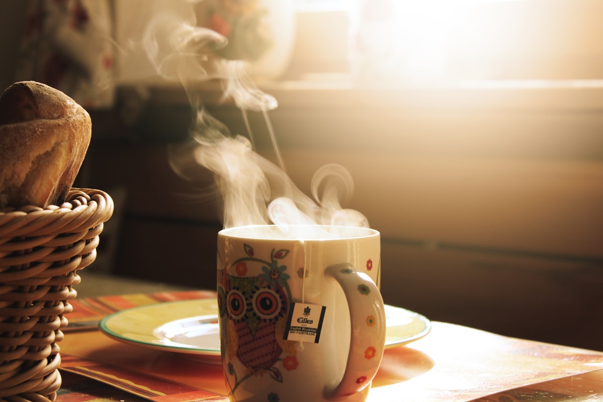 Hidratação matinal com água